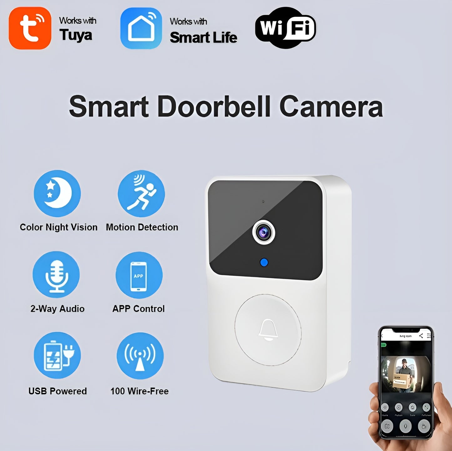 Wireless Wi-Fi Video Doorbell